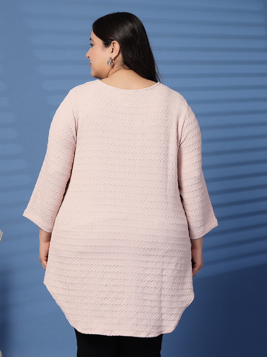 Plus Size V-Neck Solid  Top