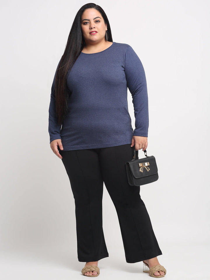 Plus Size Women  Navy Blue T-shirt