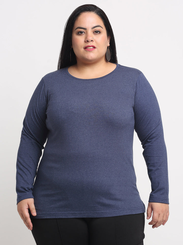 Plus Size Women  Navy Blue T-shirt