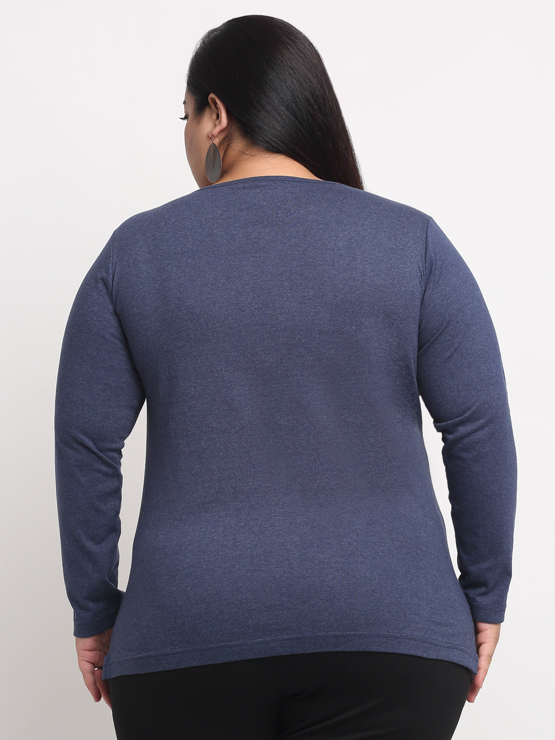 Plus Size Women  Navy Blue T-shirt