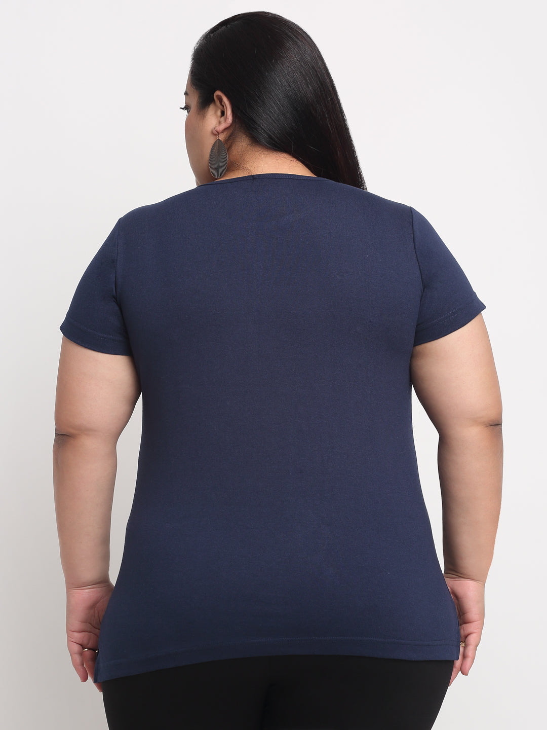 Plus Size Women  Navy Blue T-shirt