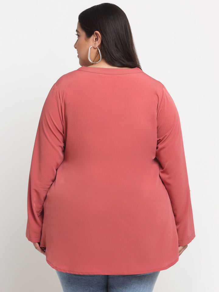 Plus Size  Longline Top