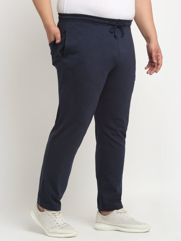 Plus Size Men  regular Fit Cotton Track Pants