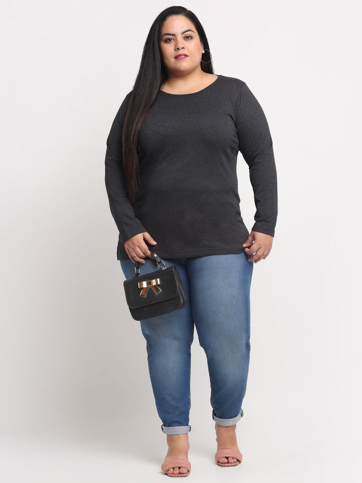 Plus Size Women  Charcoal T-shirt