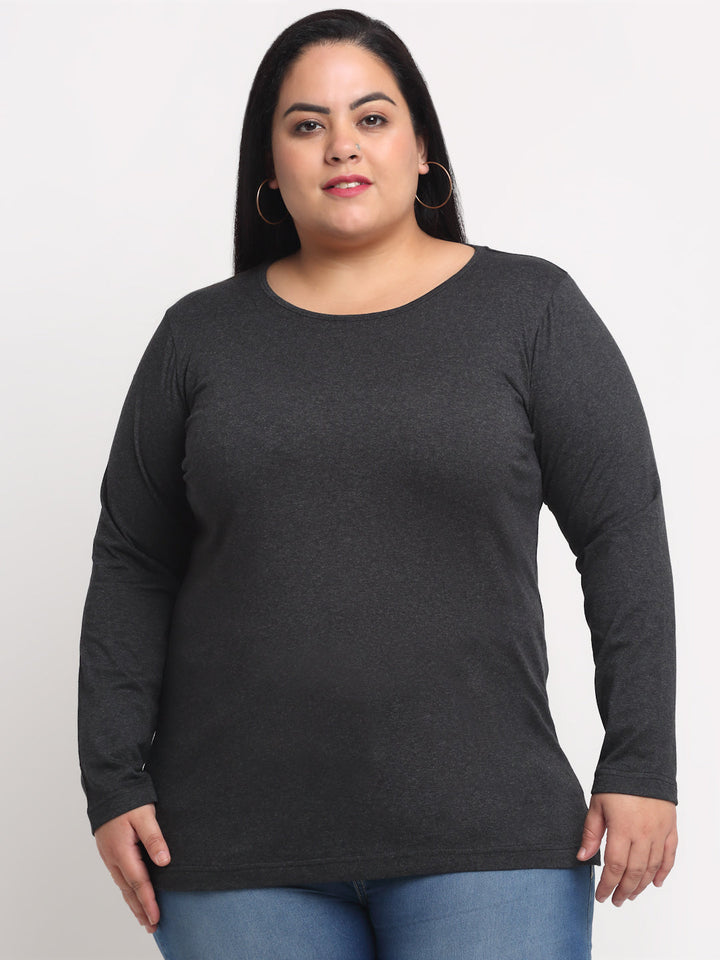 Plus Size Women  Charcoal T-shirt