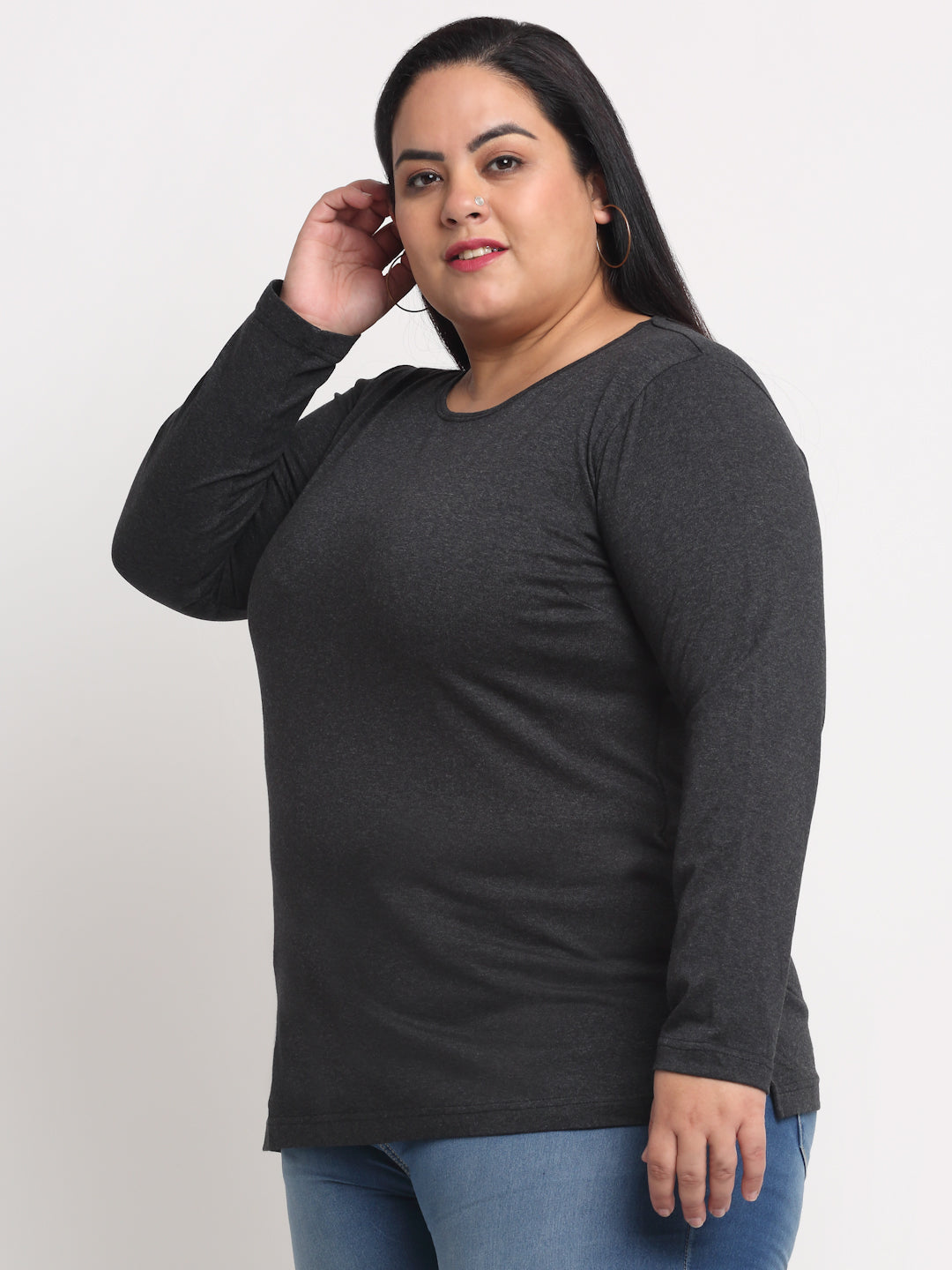 Plus Size Women  Charcoal T-shirt