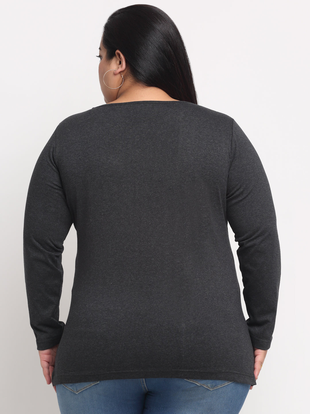Plus Size Women  Charcoal T-shirt