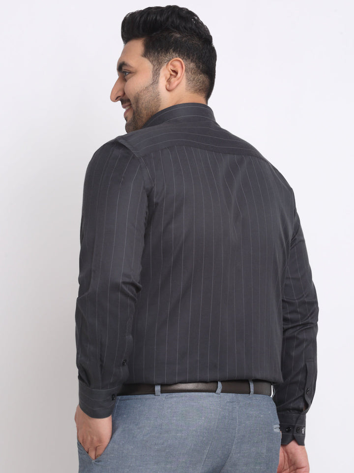 Plus Size  Checked Cotton Formal Shirt