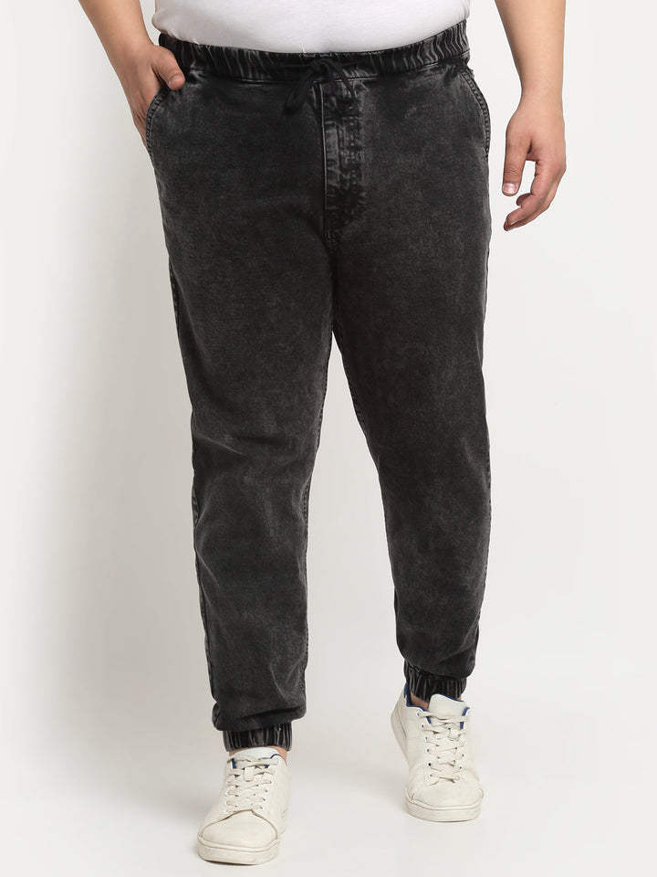 Plus Size Men Comfort Light Fade Stretchable Cotton Jogger