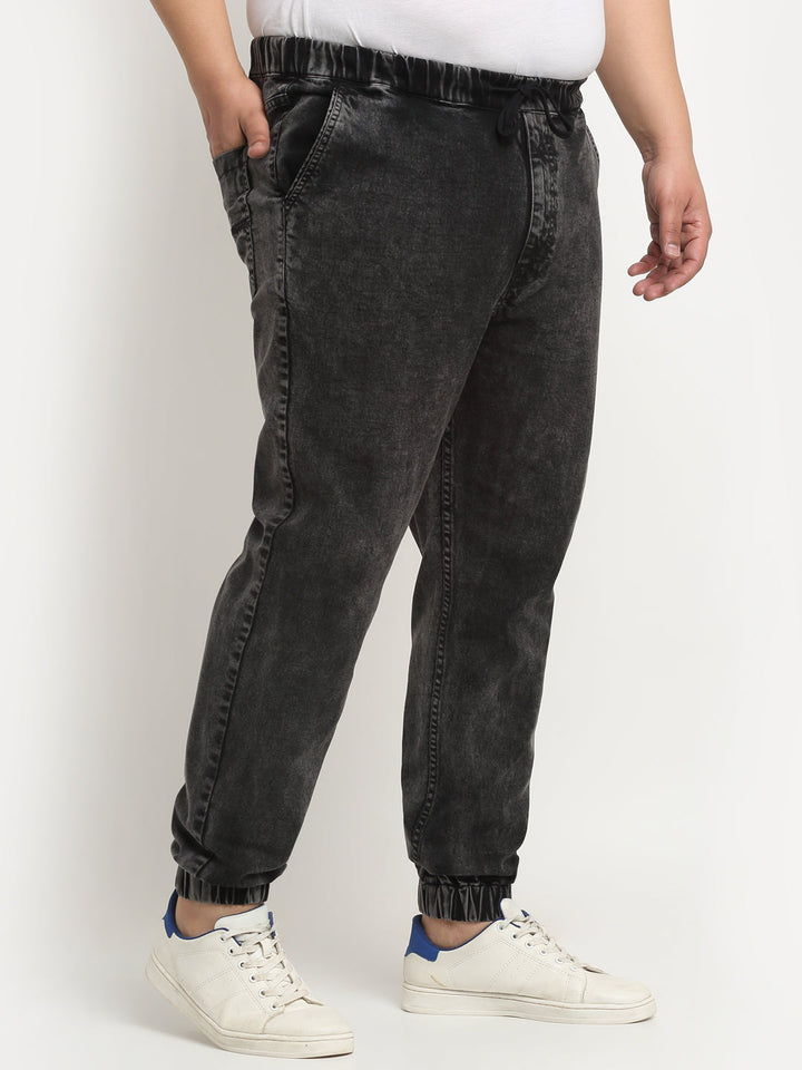 Plus Size Men Comfort Light Fade Stretchable Cotton Jogger