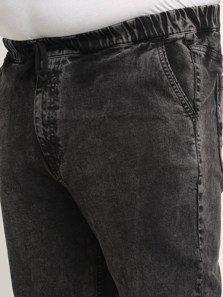 Plus Size Men Comfort Light Fade Stretchable Cotton Jogger