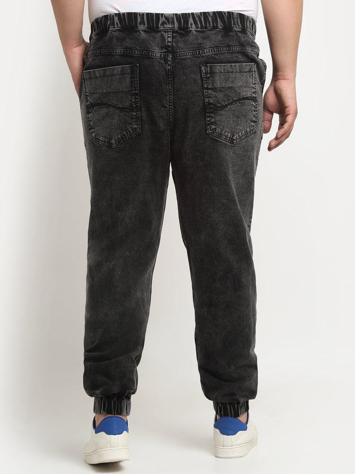 Plus Size Men Comfort Light Fade Stretchable Cotton Jogger
