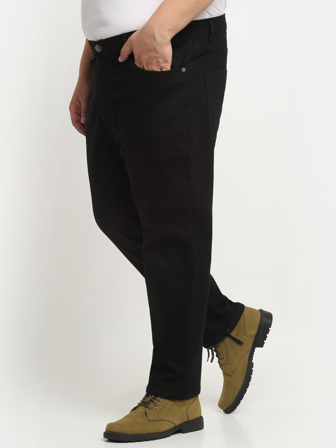 Plus Size Men  Comfort Regular-Fit Stretchable Cotton Jeans