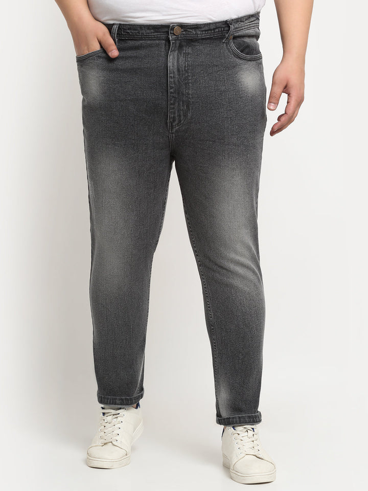 Plus Size Men  Comfort Regular-Fit Light Fade Stretchable Cotton Jeans