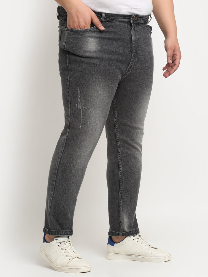 Plus Size Men  Comfort Regular-Fit Light Fade Stretchable Cotton Jeans