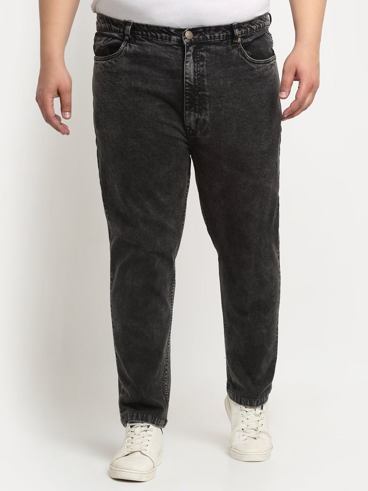 Plus Size Men Comfort Stretchable Cotton Jeans