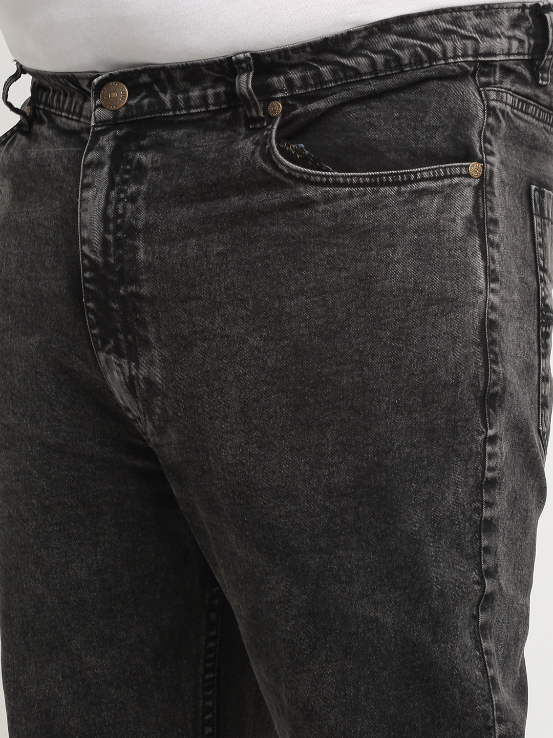 Plus Size Men Comfort Stretchable Cotton Jeans