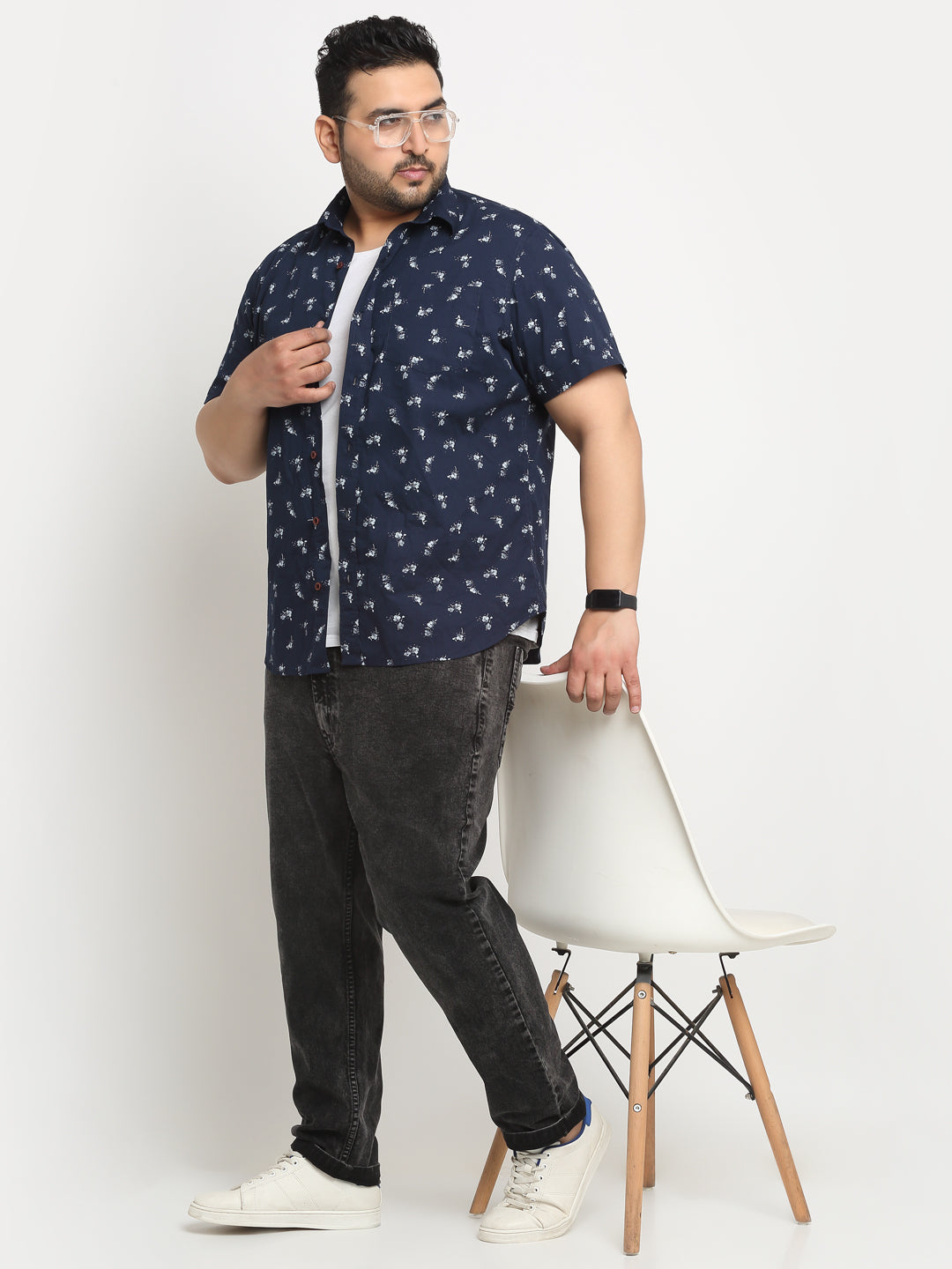 Plus Size Men Comfort Stretchable Cotton Jeans