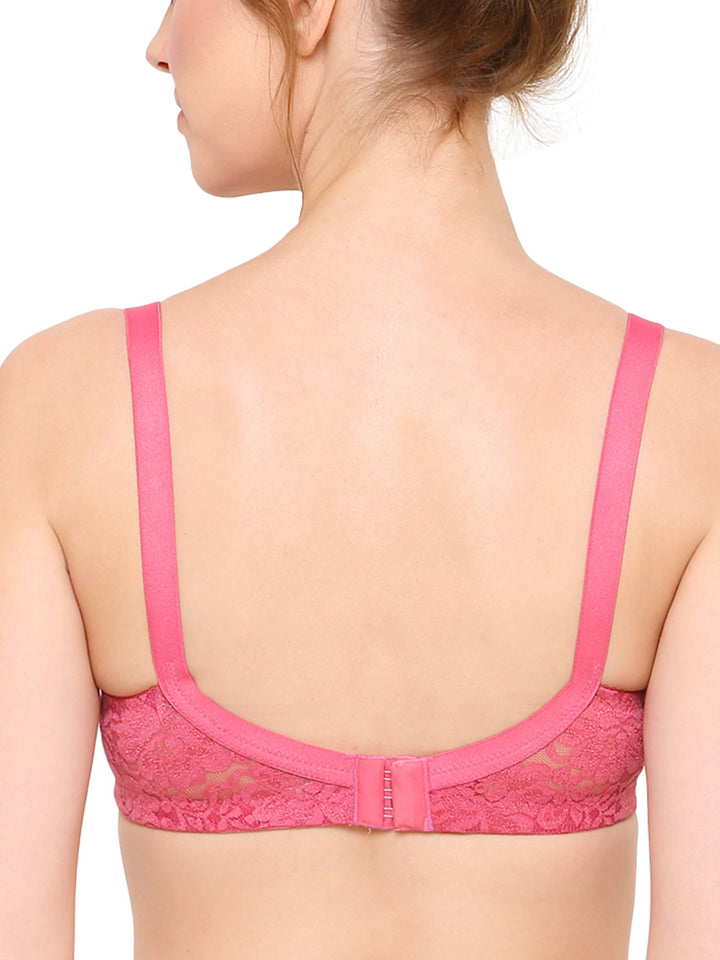 Women's Non Padded Full Coverage Full Net Bra (Pack of 3)-Erin