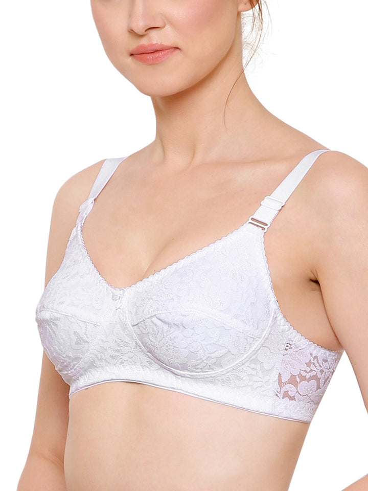 Women's Non Padded Full Coverage Full Net Bra (Pack of 3)-Erin