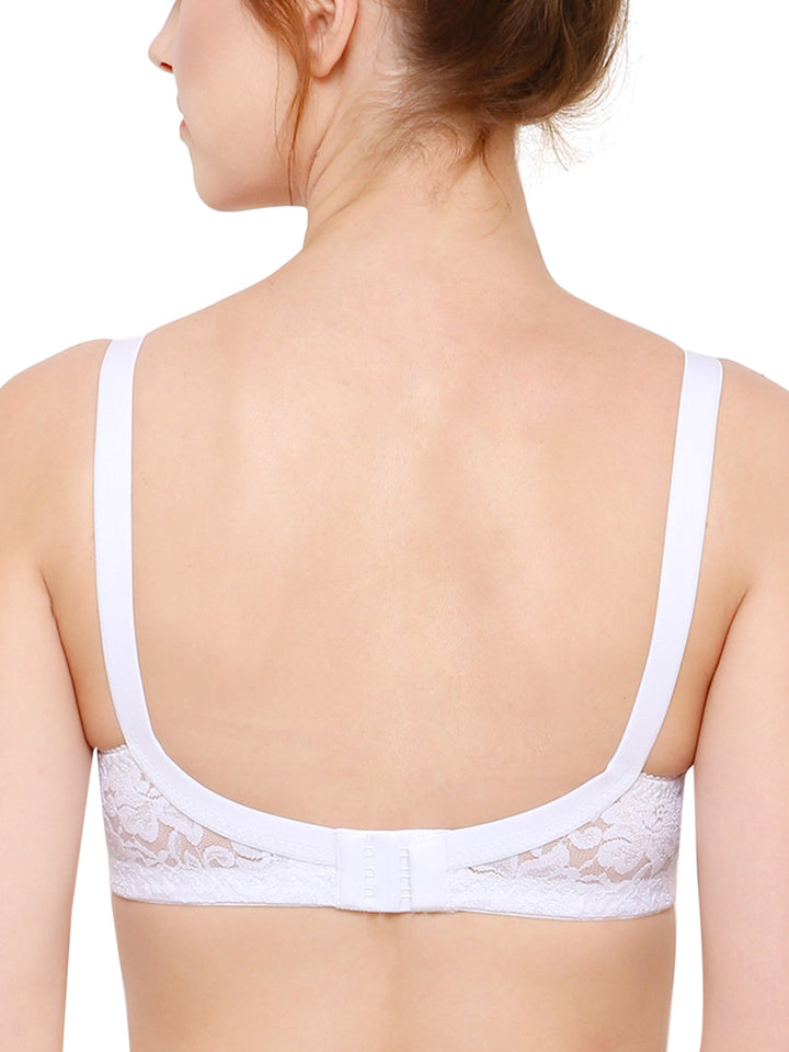 Women's Non Padded Full Coverage Full Net Bra (Pack of 3)-Erin