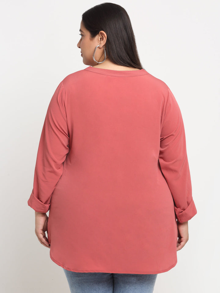 Plus Size  Longline Top