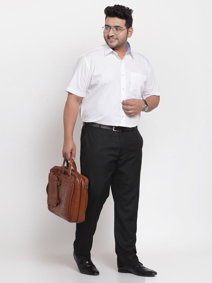 Plus Size Men  White Formal Shirt