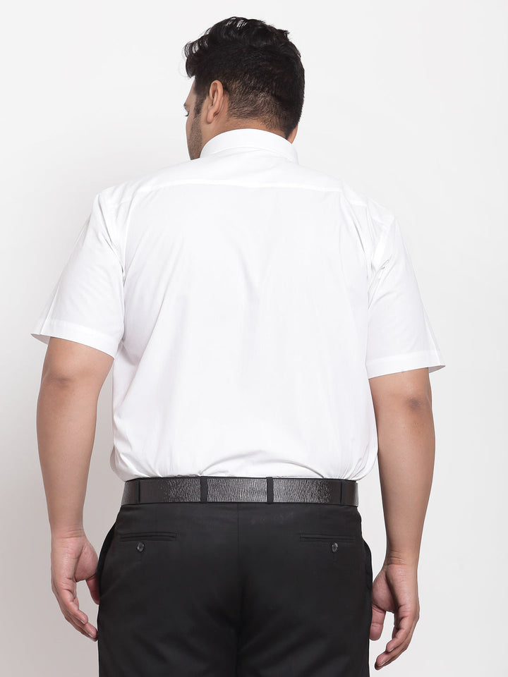 Plus Size Men  White Formal Shirt