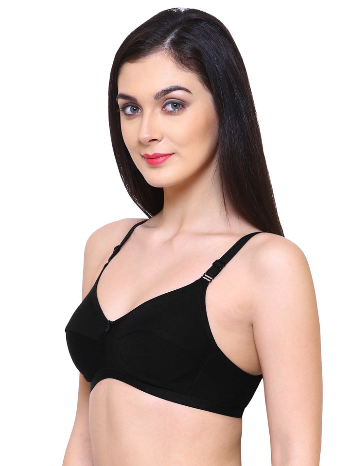Women's Non Padded Non-Wired Regular Bra (Pack of 4)-ZOE