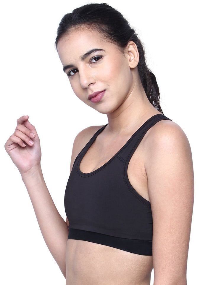 Women's Medium Impact Lightly Padded Sports Bra for Gym,Running, Yoga, Workout-KATE