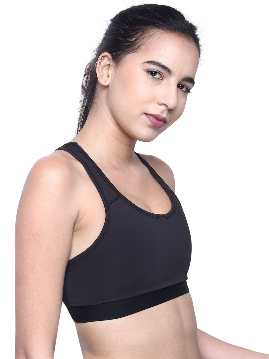 Women's Medium Impact Lightly Padded Sports Bra for Gym,Running, Yoga, Workout-KATE