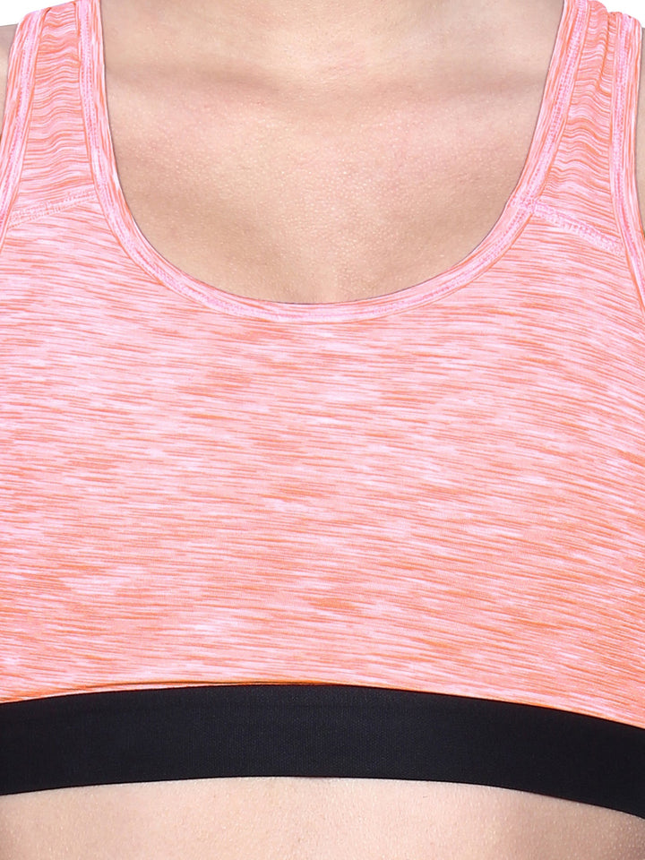 Women's Medium Impact Lightly Padded Sports Bra for Gym,Running, Yoga, Workout-KATE