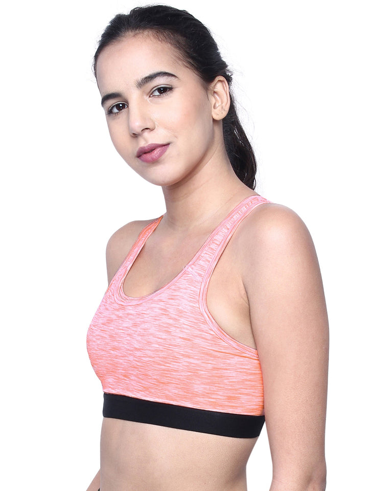 Women's Medium Impact Lightly Padded Sports Bra for Gym,Running, Yoga, Workout-KATE