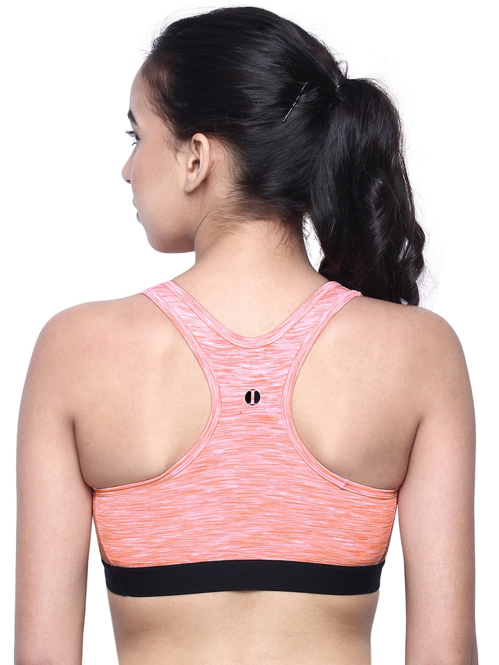 Women's Medium Impact Lightly Padded Sports Bra for Gym,Running, Yoga, Workout-KATE