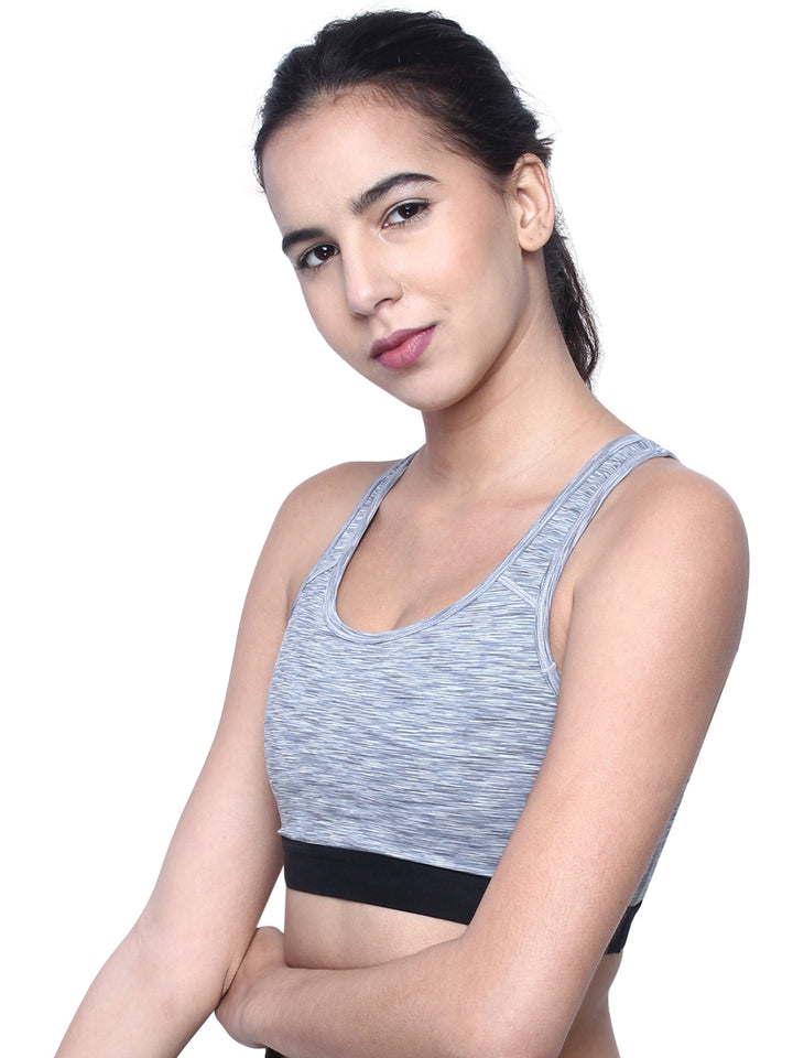 Women's Medium Impact Lightly Padded Sports Bra for Gym,Running, Yoga, Workout-KATE INKURV