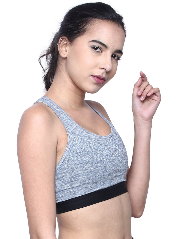 Women's Medium Impact Lightly Padded Sports Bra for Gym,Running, Yoga, Workout-KATE