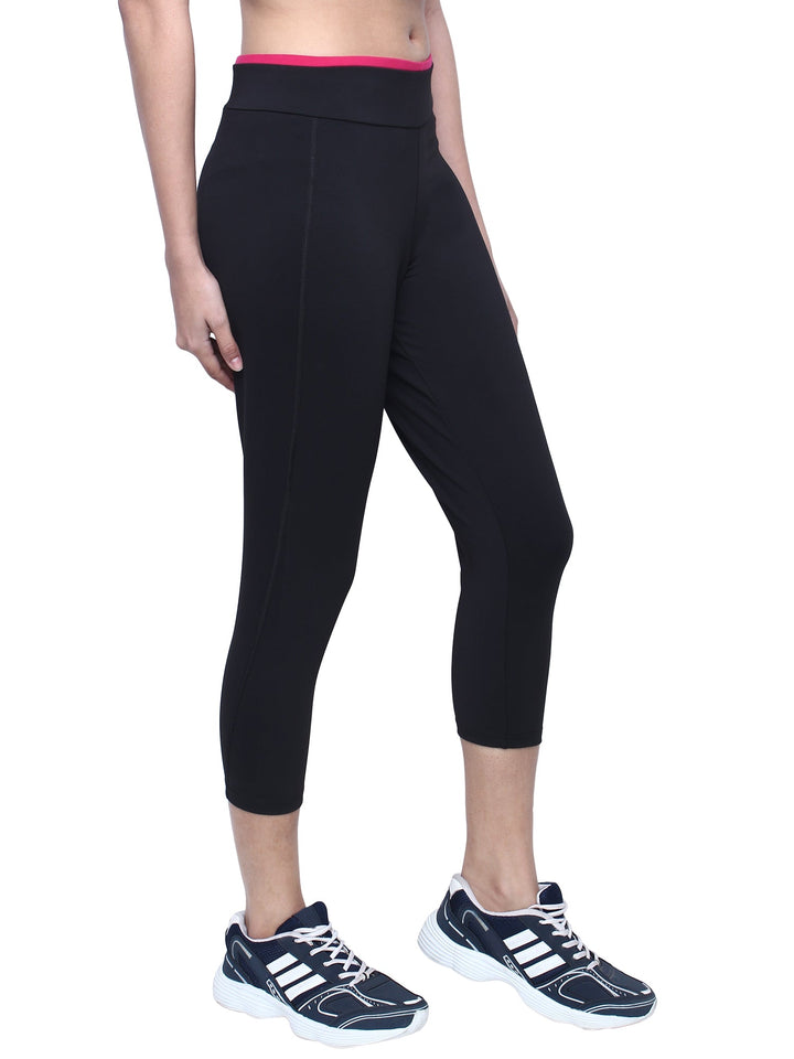 Women stretchable Activewear Capri for Gym, Yoga, Running-JAZZ