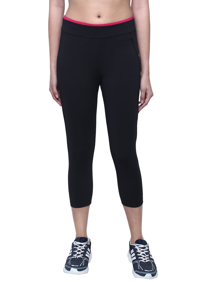 Women stretchable Activewear Capri for Gym, Yoga, Running-JAZZ
