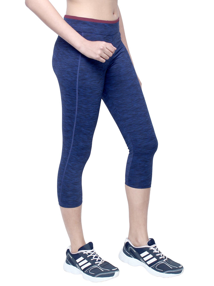 Women stretchable Activewear Capri for Gym, Yoga, Running-JAZZ
