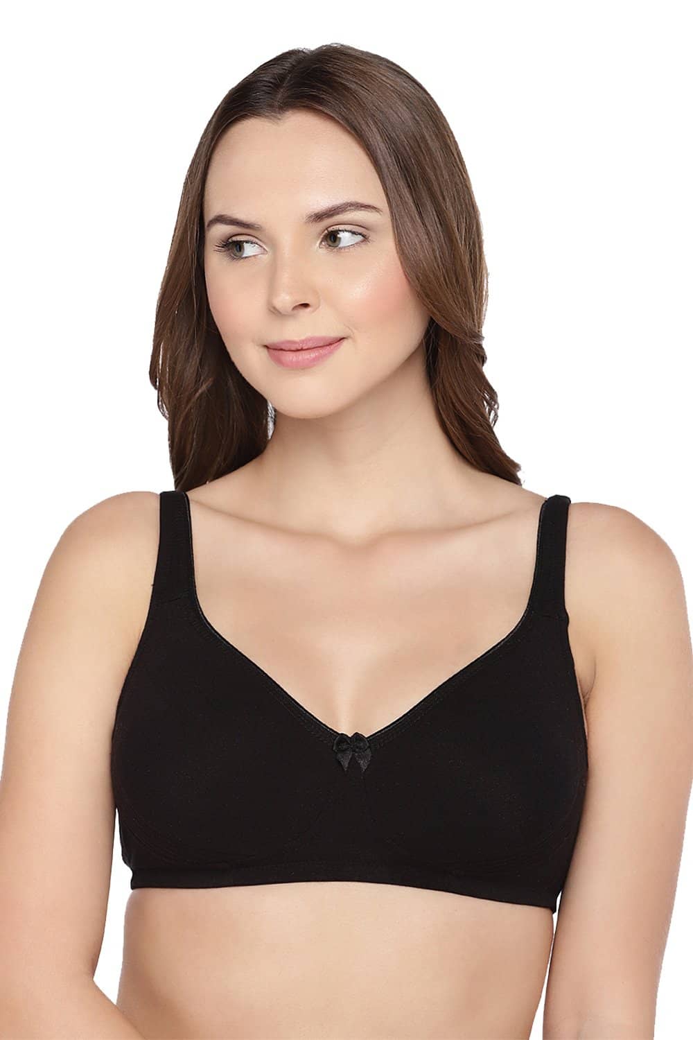 Organic Cotton  Antimicrobial  Seamless Side Support Bra (Pack of 3)-ISB057-Black_Black_Skin-