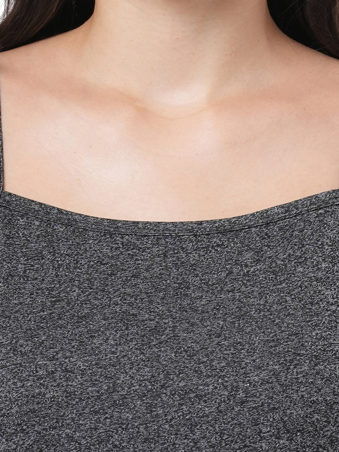 Organic Cotton Nightdress ISL063-Dark Grey melange