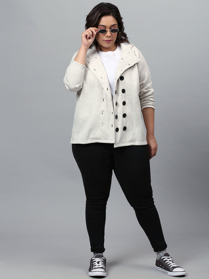 Solid Stylish Casual Jacket