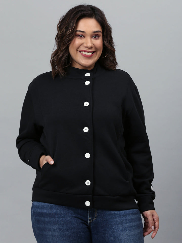 Solid Stylish Casual Jacket