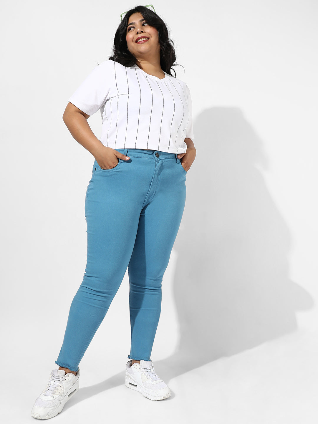 Blue Colour Pop Denim Jeans