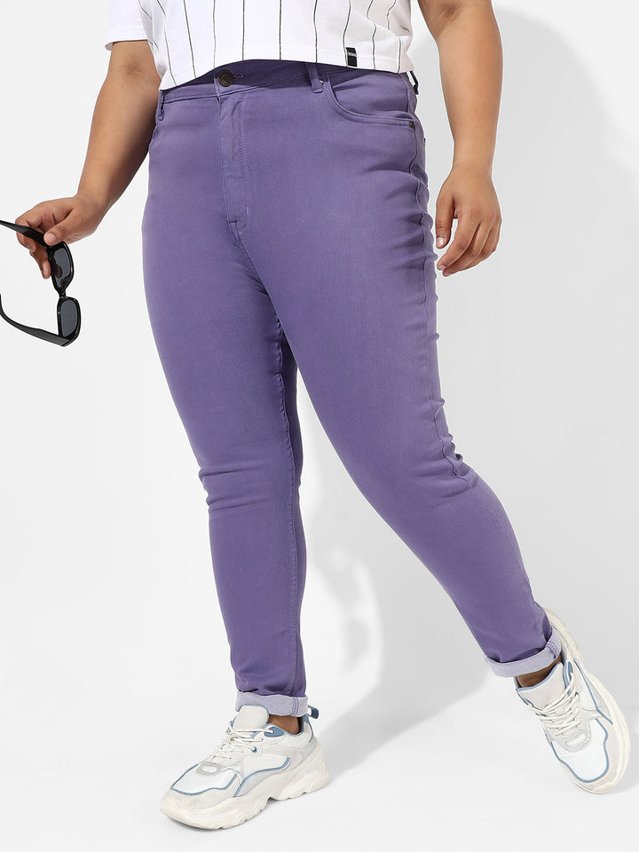Purple Colour Pop Denim Jeans