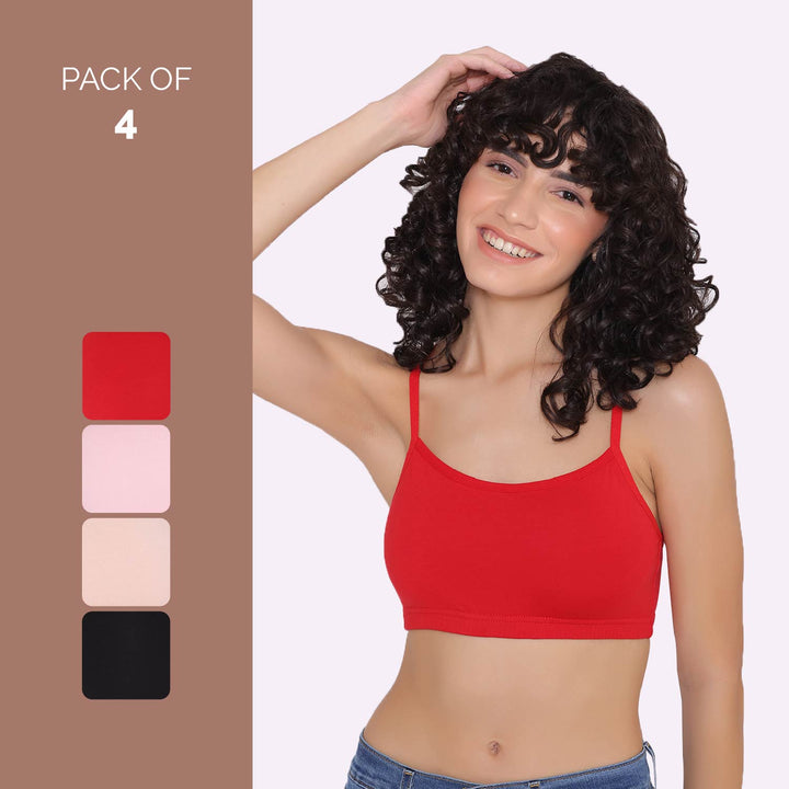 Teenagers Seamless multi-way Bra (Pack of 4)-LISA