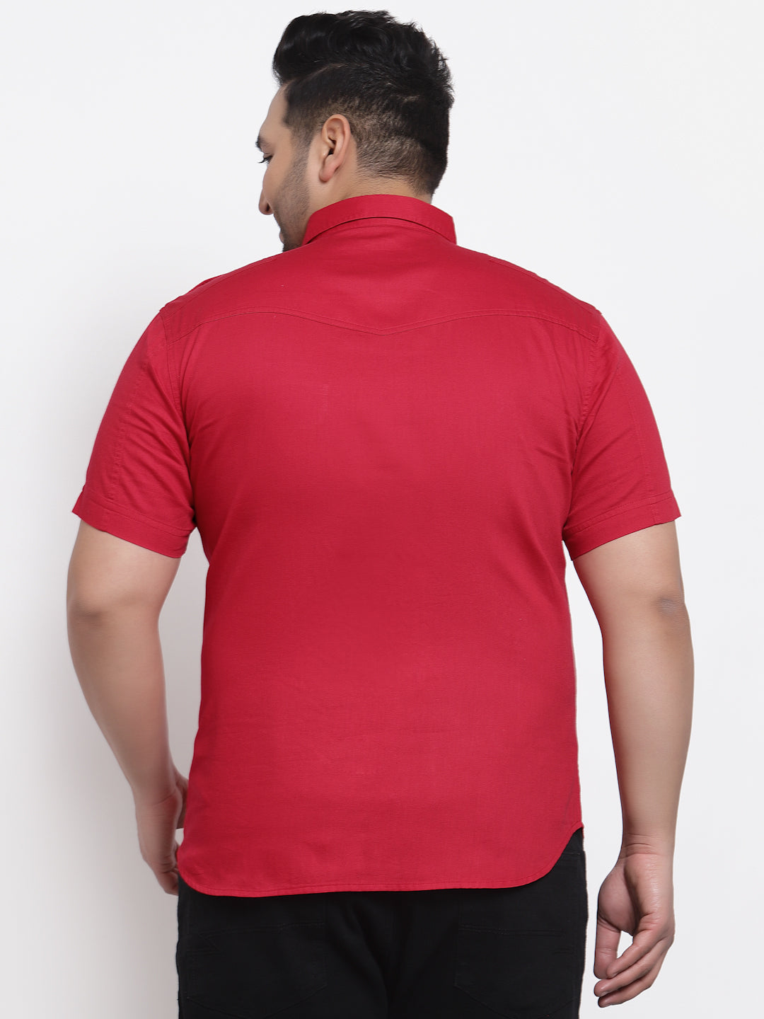 Plus Size Men Cargo Casual Shirt