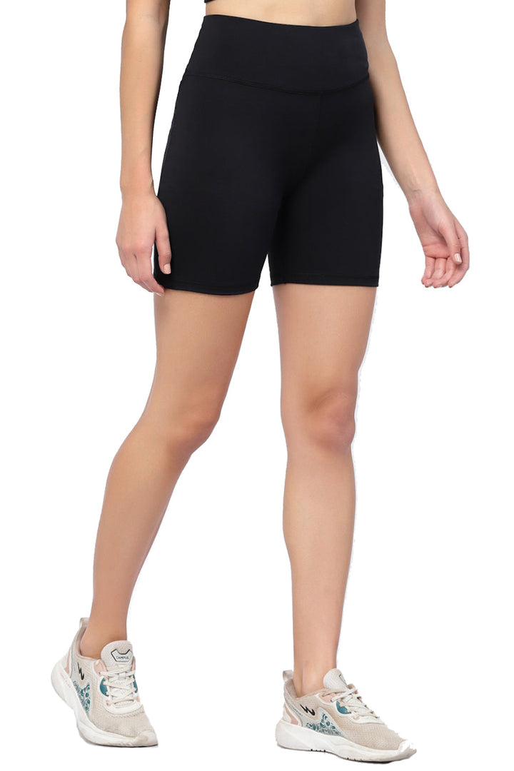 Recycled Polyester Activewear Shorts_ISL058-Black-