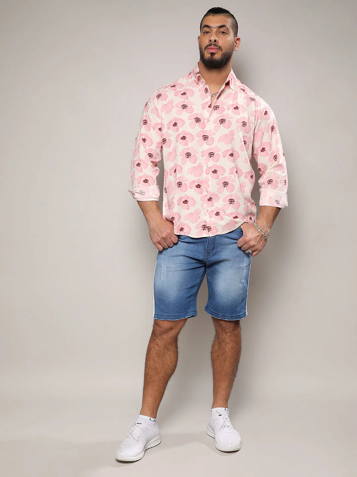 Light Pink Flower Petals Shirt