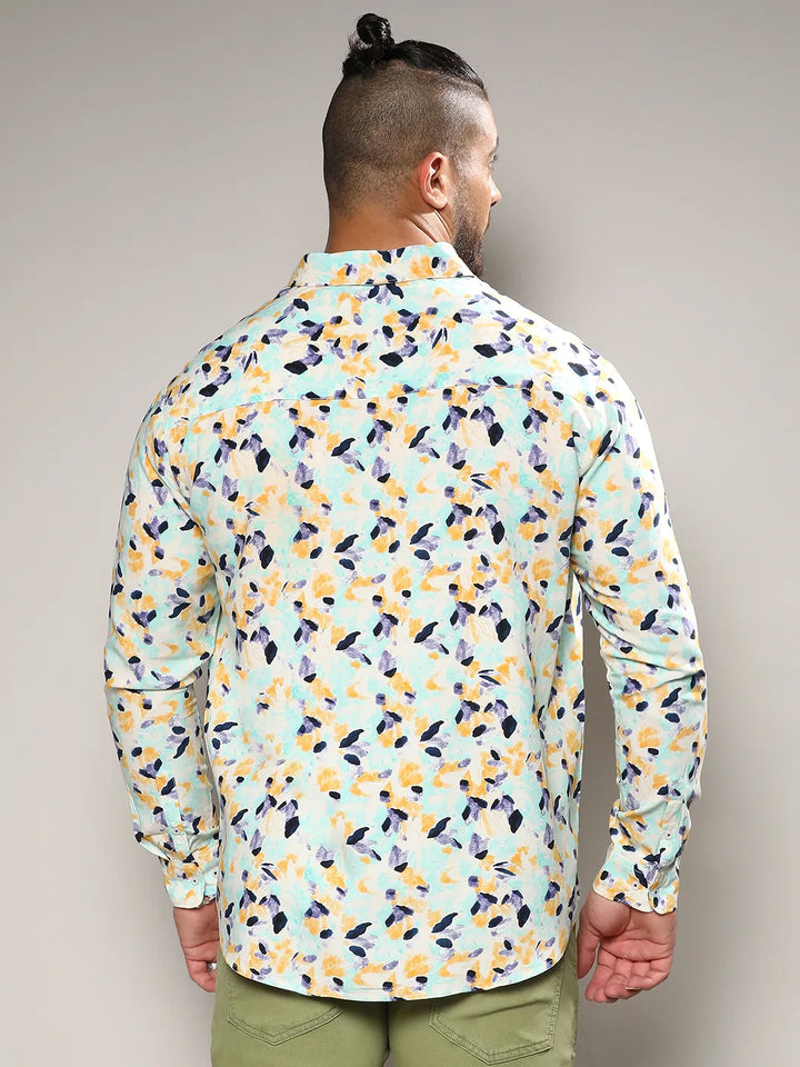 Multicolour Leaf Strokes Shirt